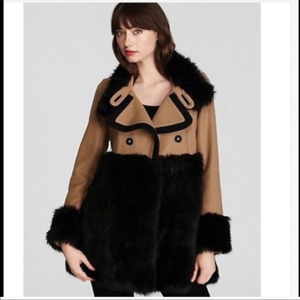 Juicy Couture Woman’s Faux Fur Wool Coat